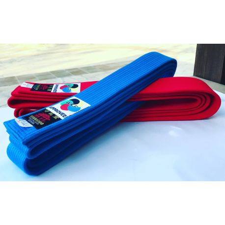 Red or Blue Shureido kata competition belt, special thick (BST)