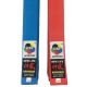 Pack red & blue KAMIKAZE KATA competition belt "NEW LIFE Premium" cotton special thick BST, WKF APPROVED